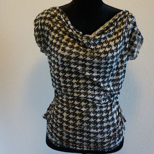 Halogen cowl necked blouse size M